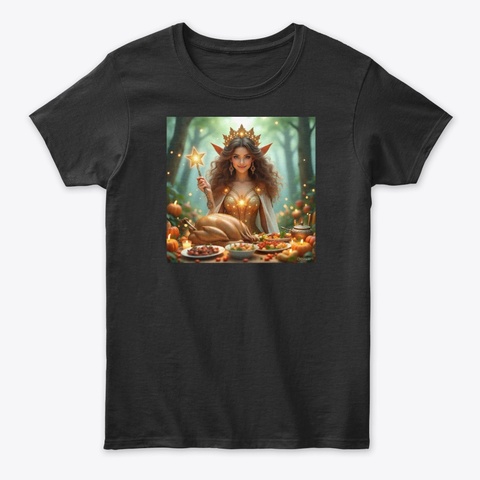 Cosmic Elf Black Camiseta Front