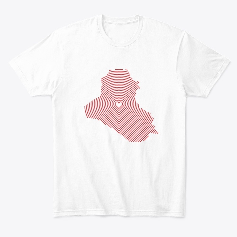 iraq map  heart