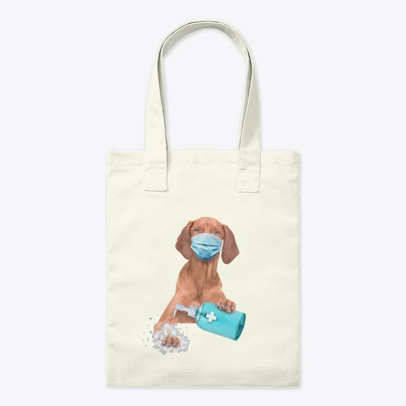 Cute vizsla face mask