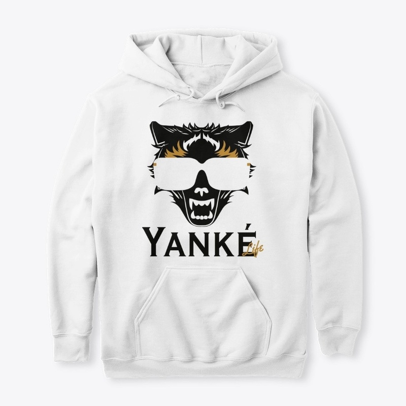 Pull à capuche blanc Yanké