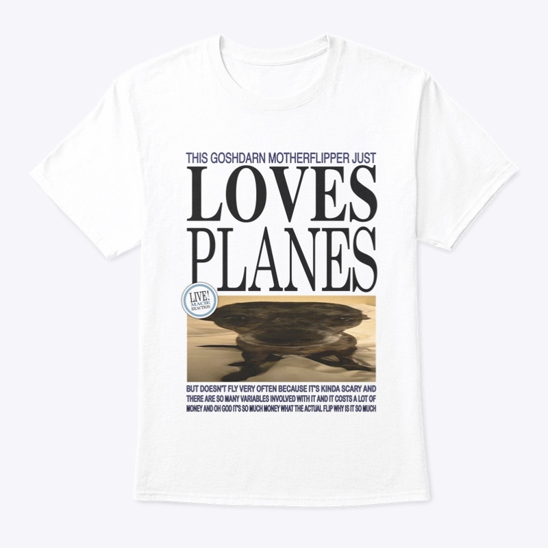 "PLANE LOVER" White Tee