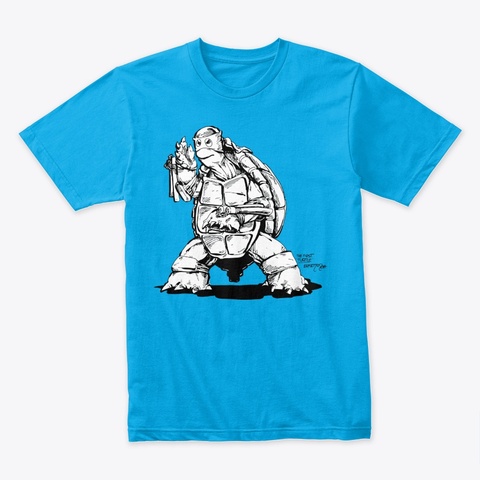 Original Turtle Turquoise Camiseta Front