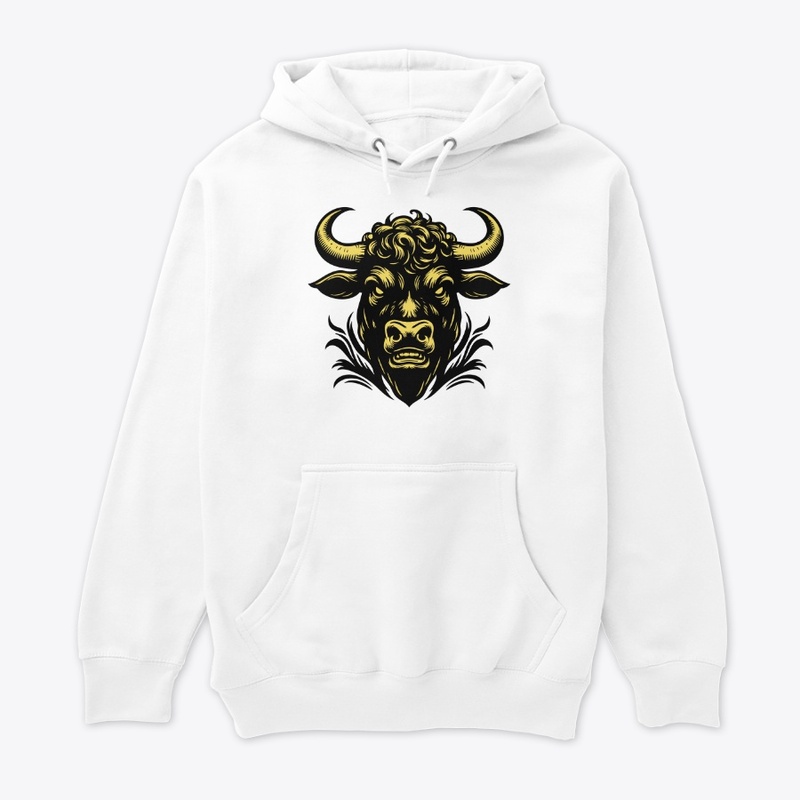 Angry Cow Head Design