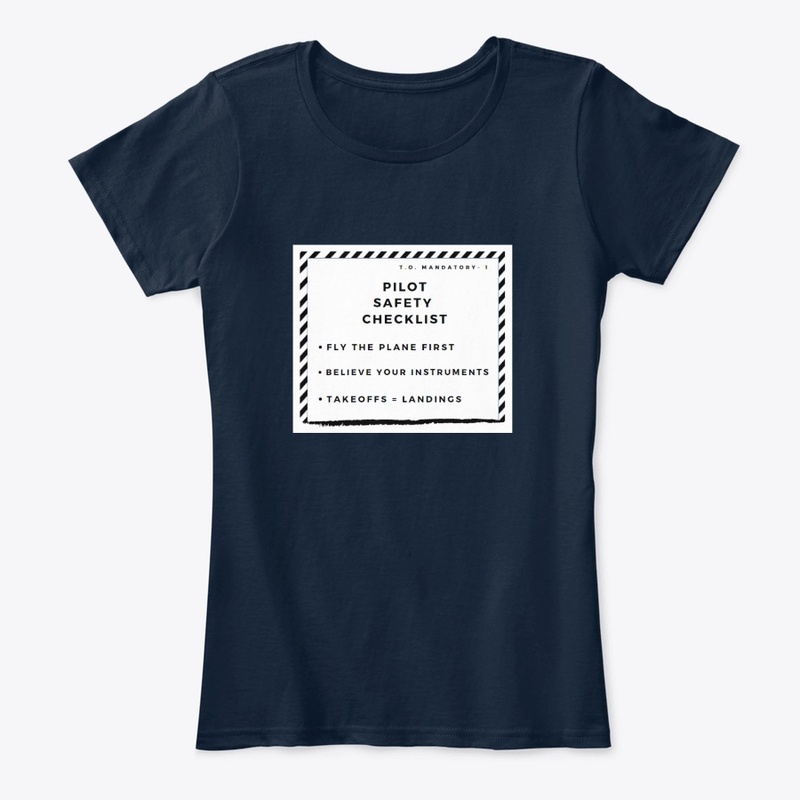 Funny Pilot Safety Checklist Tee Shirt