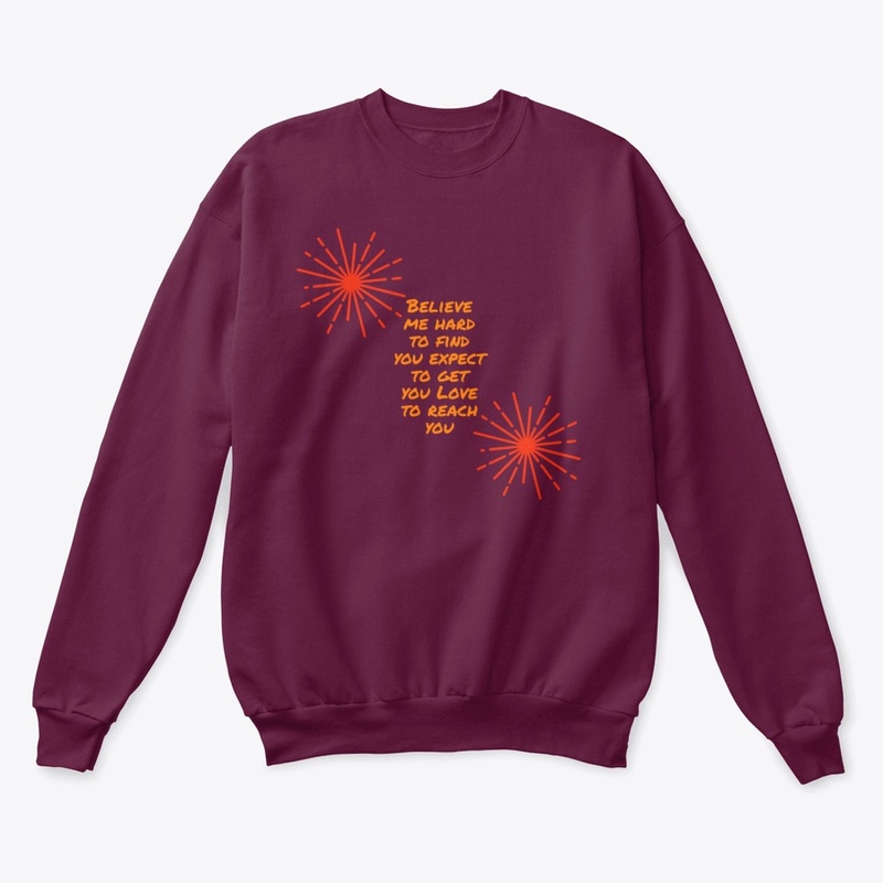 Believe me design on apparel