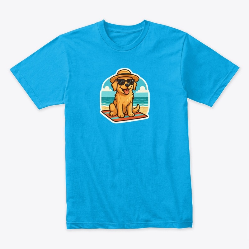 Cool Dog Beach Vibes Sticker