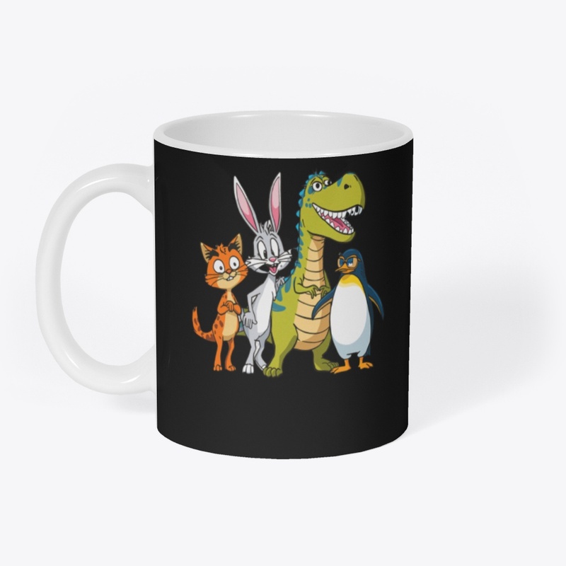 “Cute Bunny and Dino Friends Shirt”