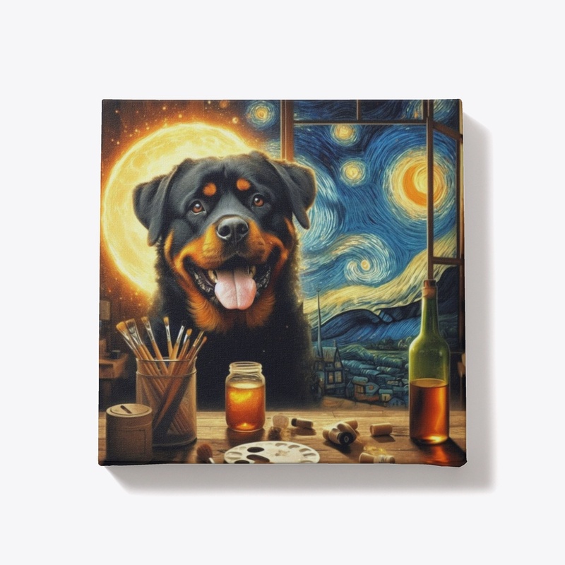Rottweiler's Starry Night