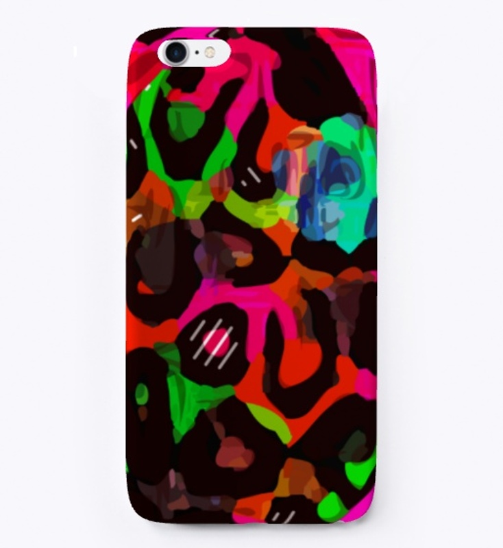 Pink Black Cheetah Abstract 