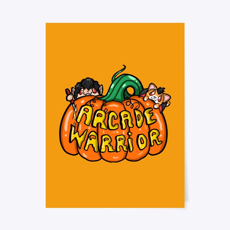 Arcade Warrior Halloween Pumpkin