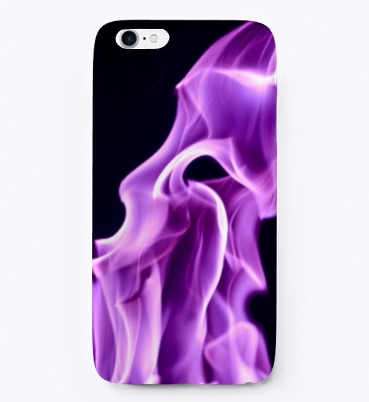 Purple Flame iPhone Case