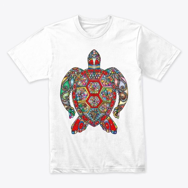 DESIGNER TURTLE PRINTED TEES
