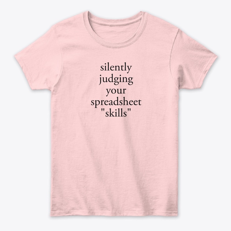 silently judging your spreadsheet skills