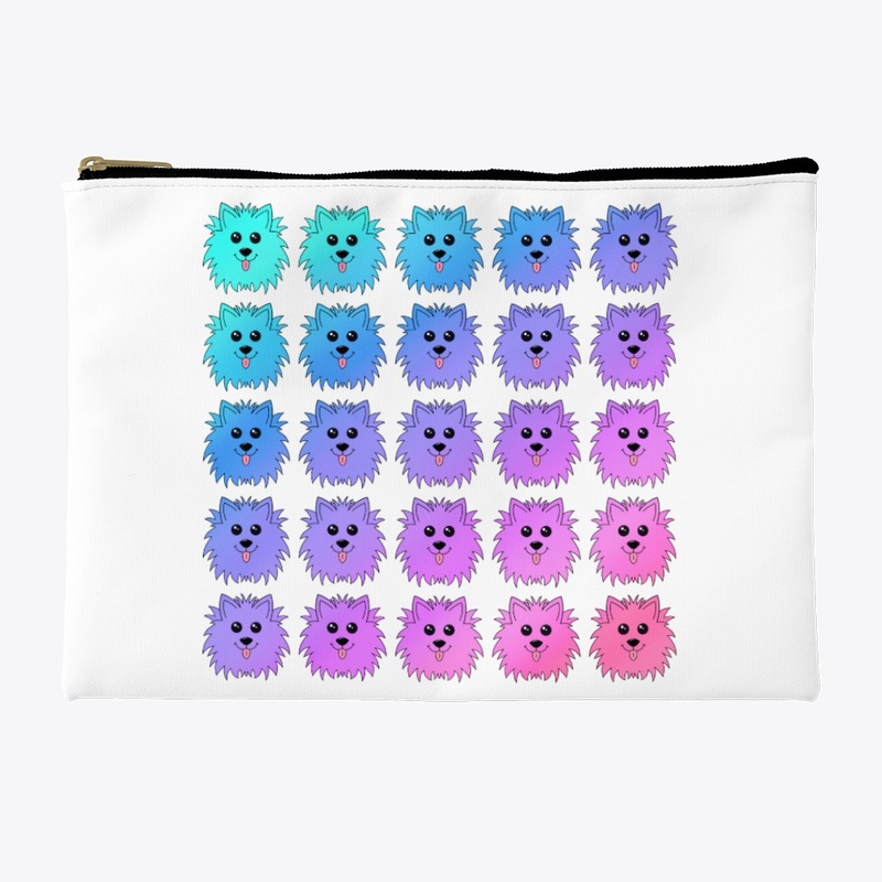 Repetition Pattern of Cute Colorful Dogs