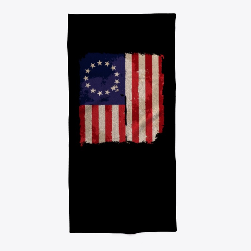 Distressed Betsy Ross American Flag