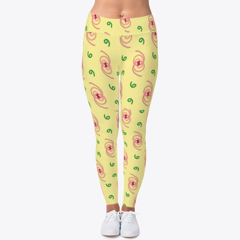 Yellow stylish uniqe leggings
