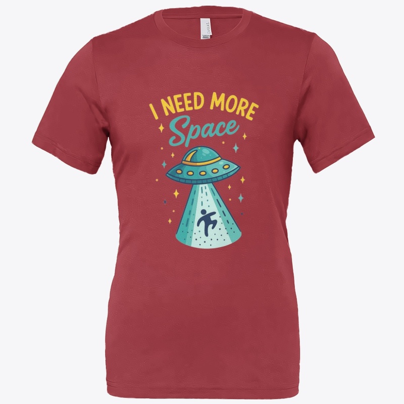 "I Need More Space" UFO Graphic Tee