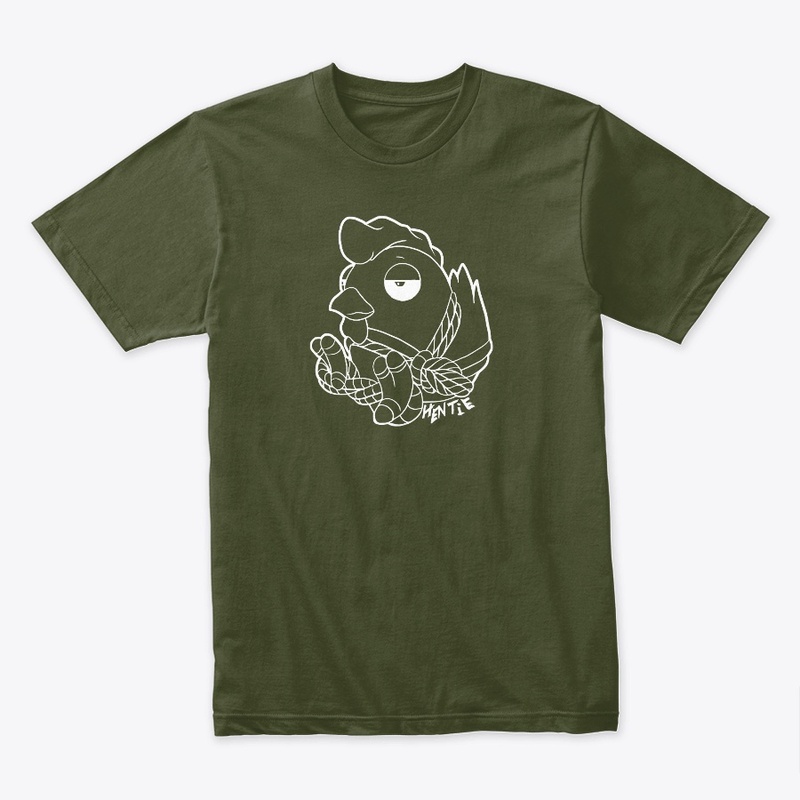 Hen Tie Outline