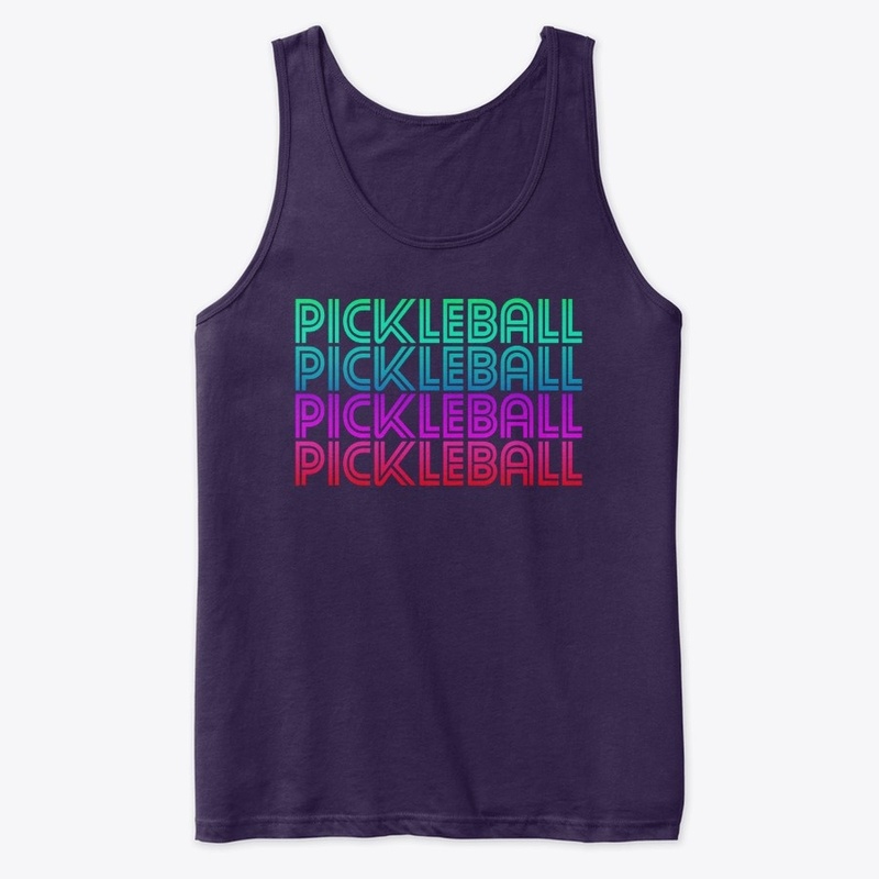 Pickleball Retro Tops Dark Colors