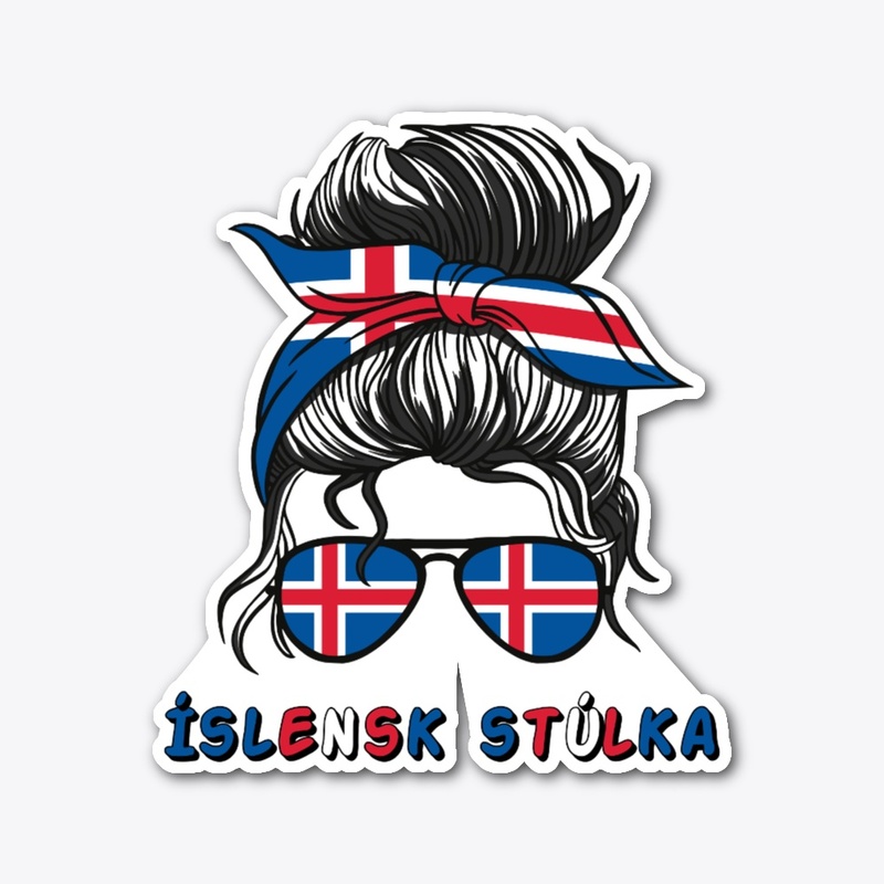  Island Iceland Flag Girls Icelandic