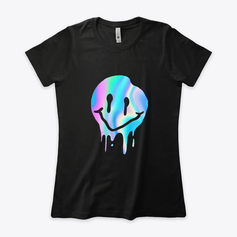 Happy Face Melting Trippy Design