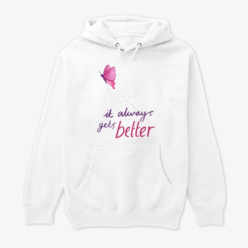 Pink Butterfly Motivational Art