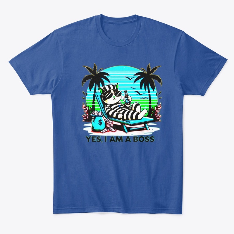 YES IAM BOSS T-shirt design.HIGH Quality