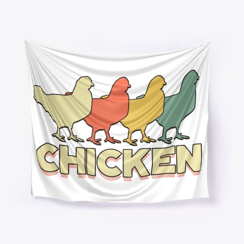 Retro Silhouette Vintage Chicken Lover