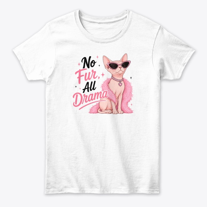 No Fur All Drama Sphynx Cat