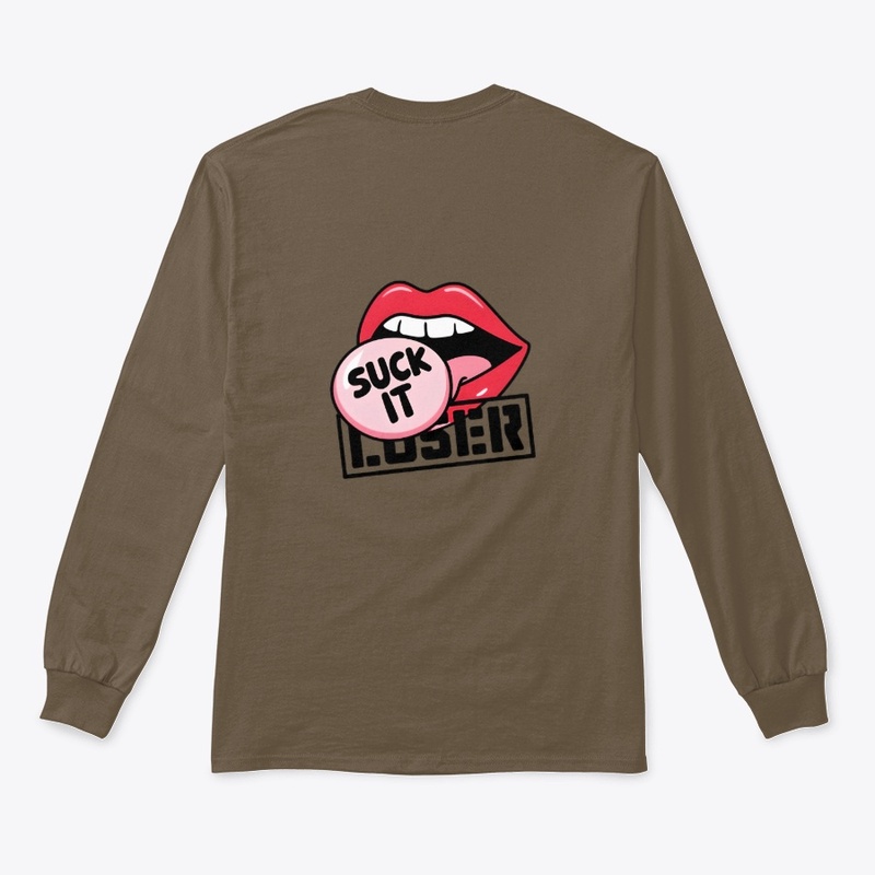 Bold Retro "Suck It" Lips Design