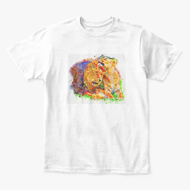 sweet "Lion and Lioness" shirts