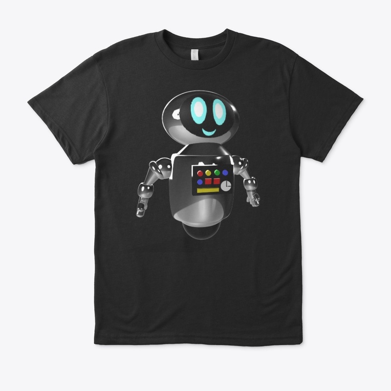 Cute Robot with button