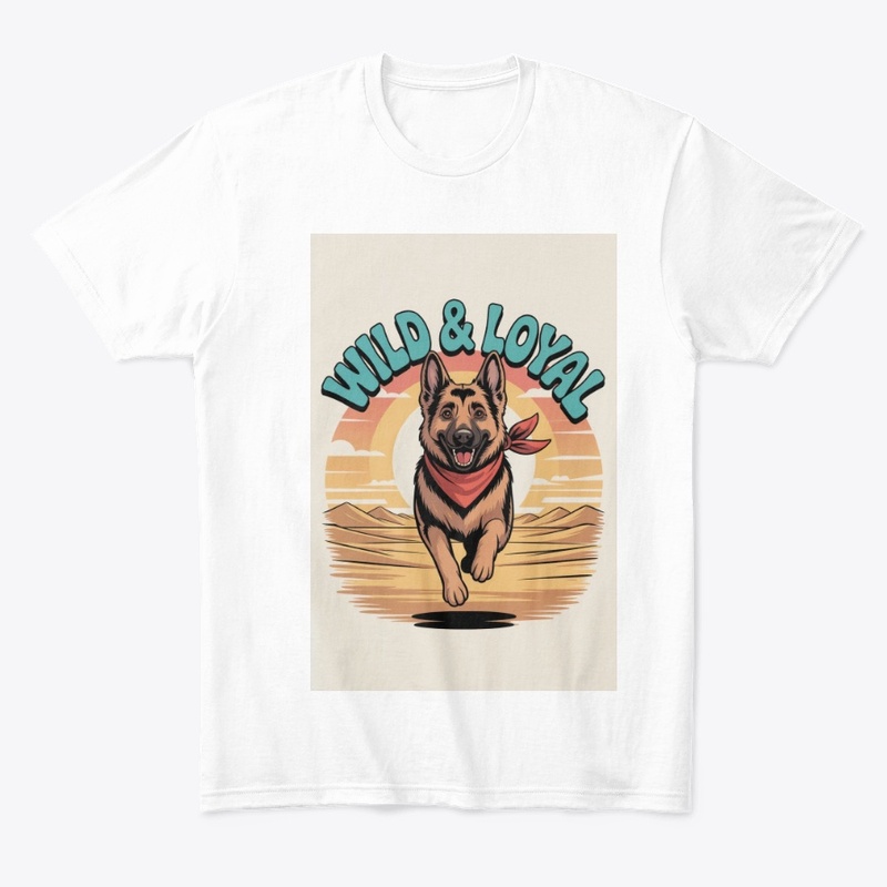  Retro 70s German Shepherd Tee