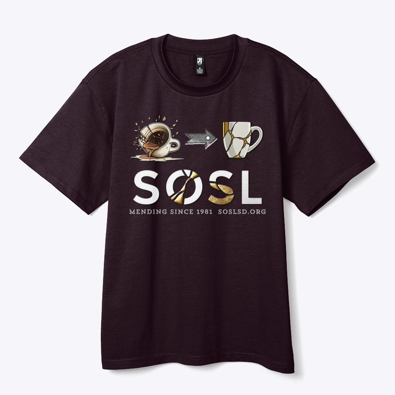 Mending heavy boxy tee in darks