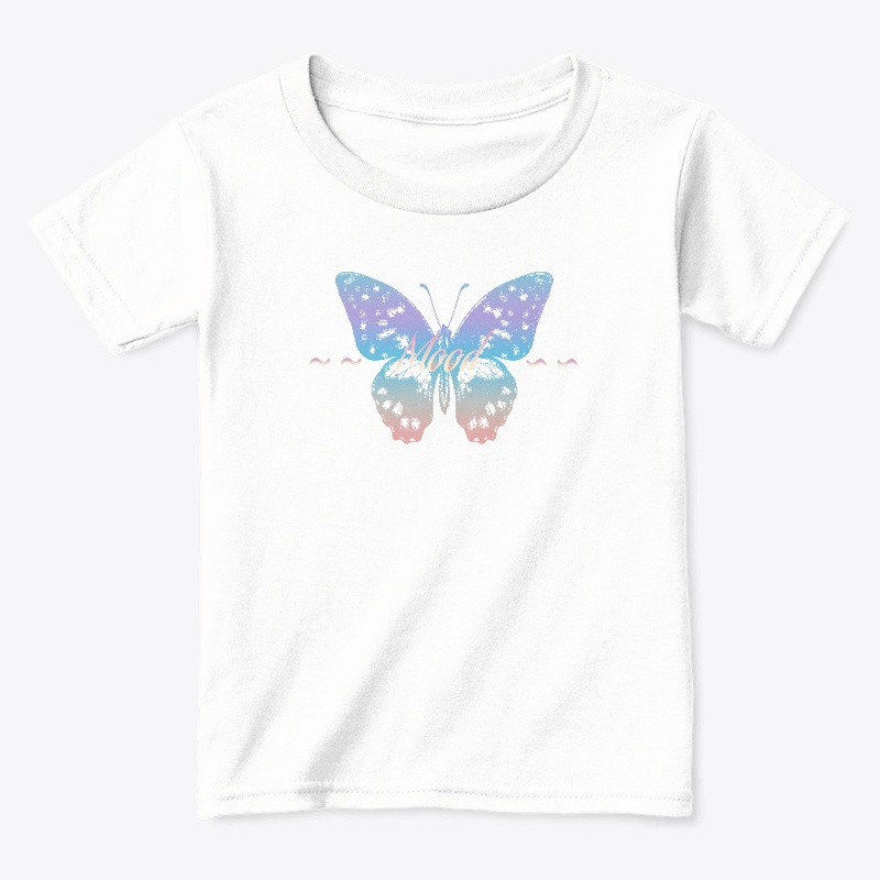 Mood Papillon pastel bleu