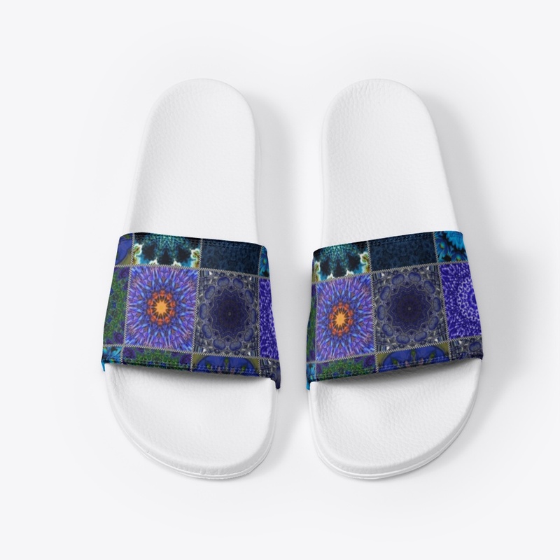 Blue Crazy Quilt
