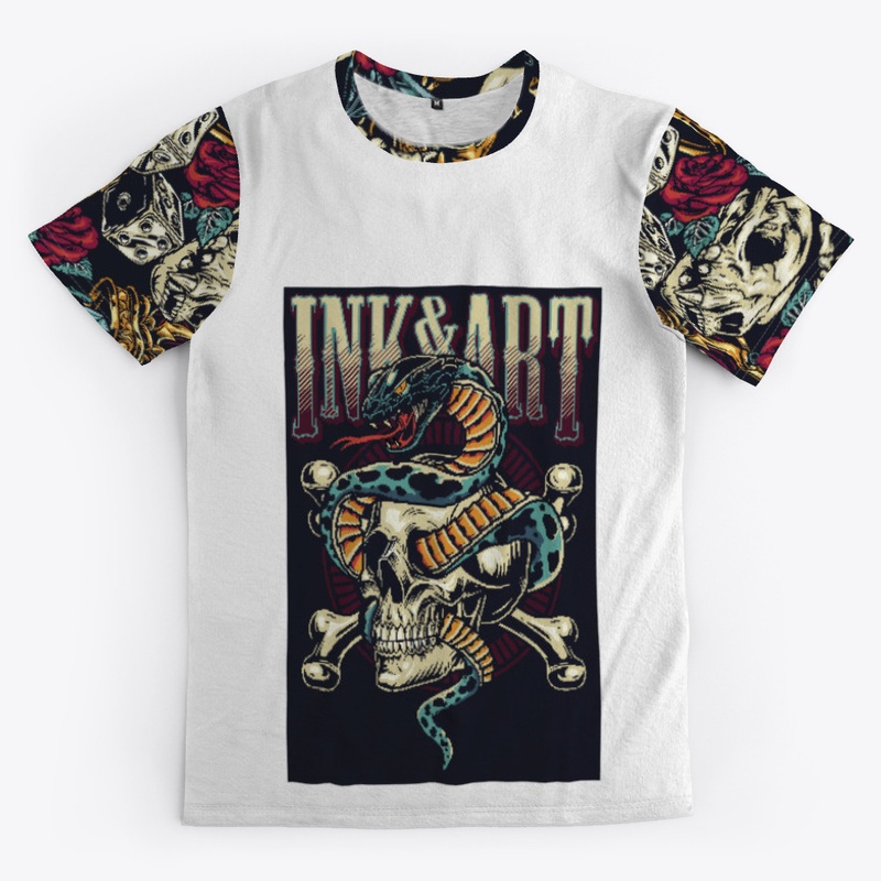 snake and skull t shirt