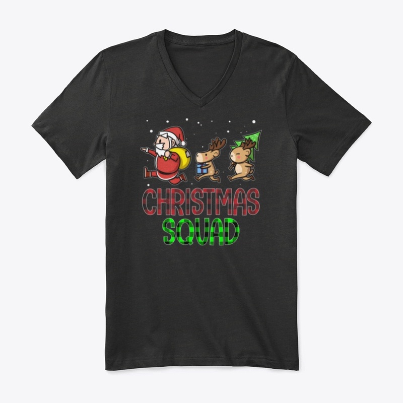 Funny Christmas Squad Santa Reindeer Kid