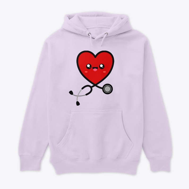 Stethoscope Heart Emoji 1 (Bright Red)