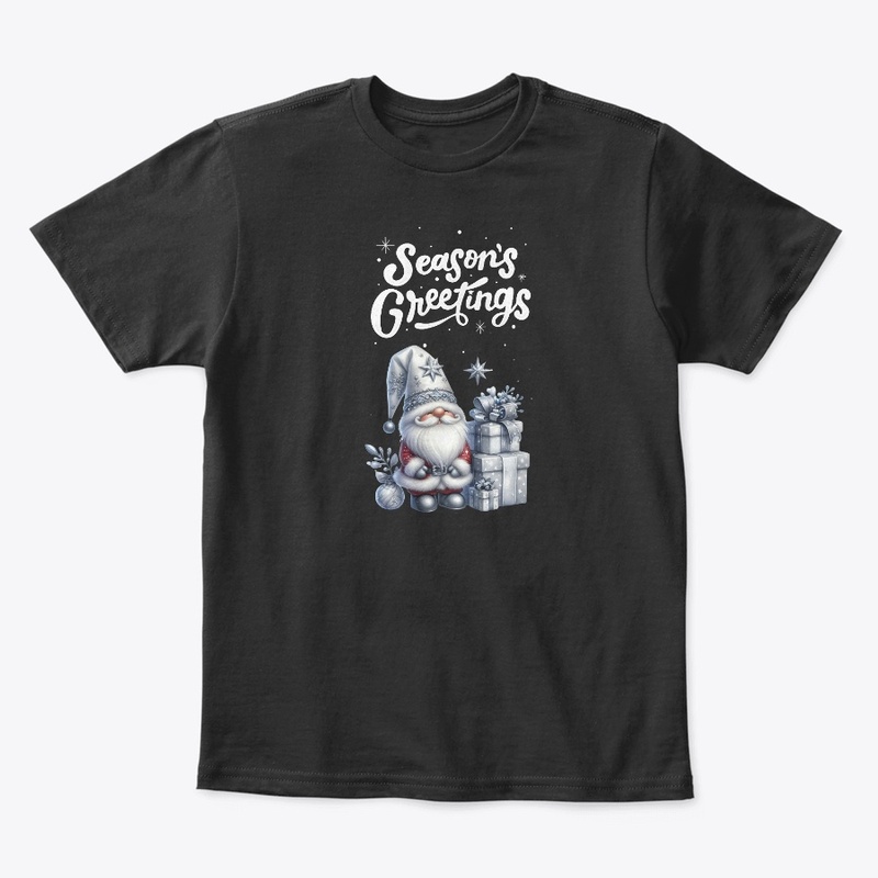Silver Gnome Santa