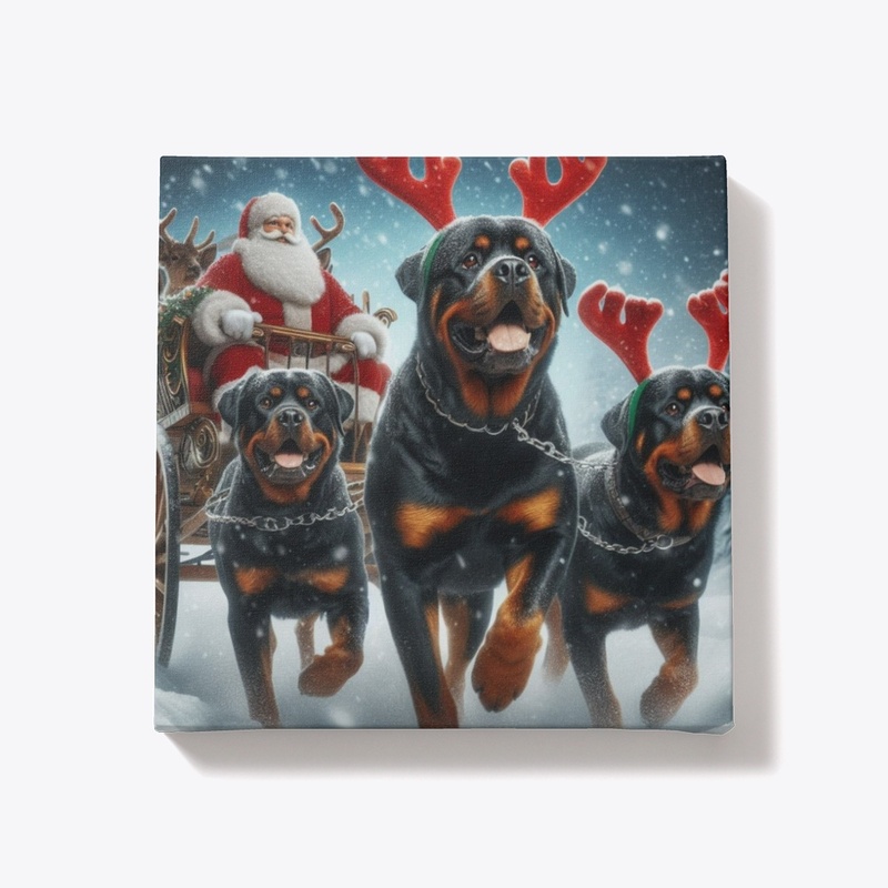 Rottweilers and Santa