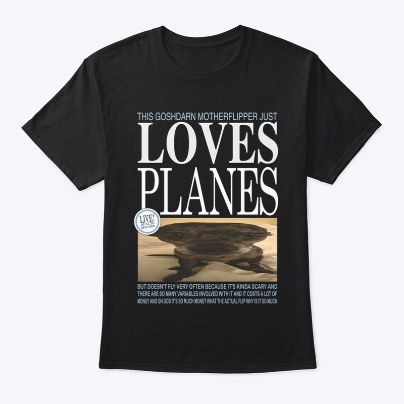 "PLANE LOVER" dark tee