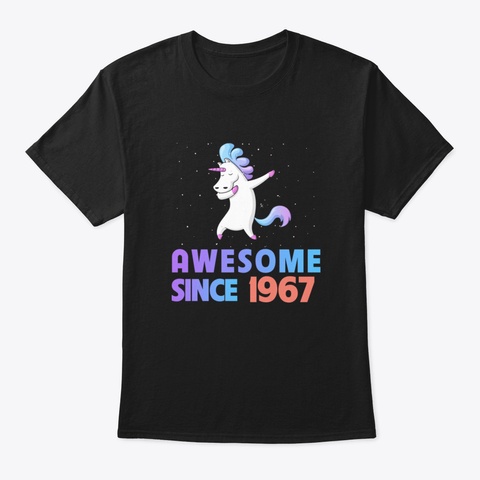 Unicorn Dabbing Awesome Since 2009   9 Th Black T-Shirt Front
