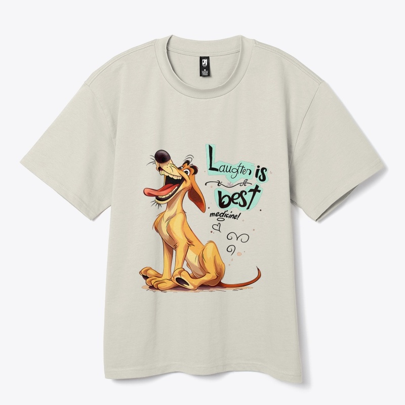 Happy dog ​​laughing