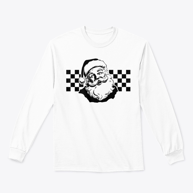 checkered santa ho ho ho 