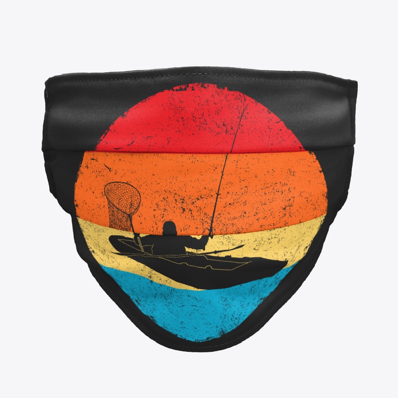 Vintage Kayak Fishing Angler