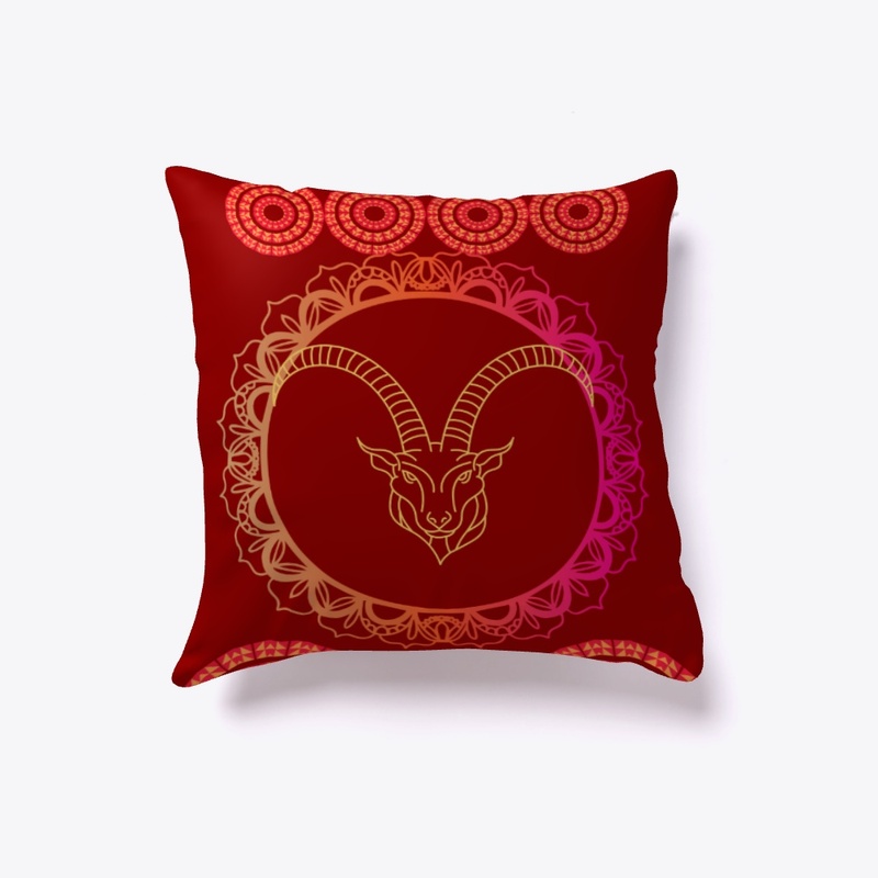 Golden goat and mandala