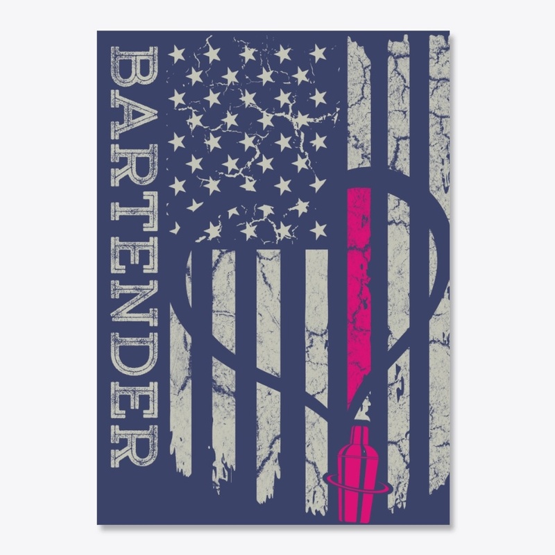 US Flag Bartender Blanket