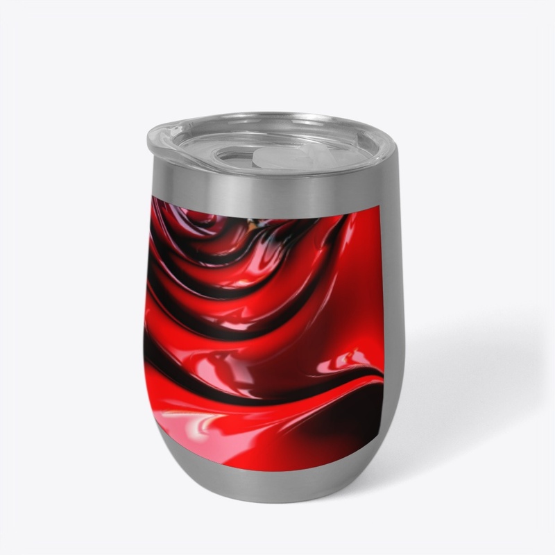 Bright red design for drinkware