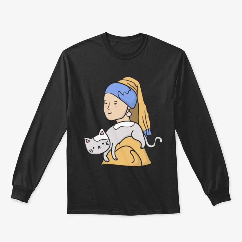 Cat mom, Girl with a pearl earring